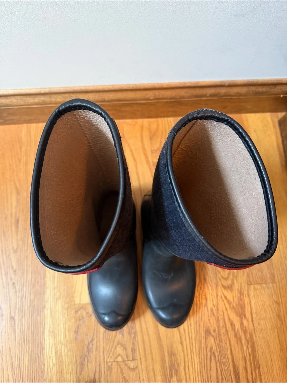 Hunter Arlen Plaid Wool Tall Rain Boots Unisex EU 38 Female Size 7 Male Size 6 - Picture 10 of 14